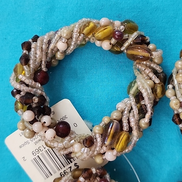 NWT Kemp & Beatley Bead Napkin Rings, Set of 5 - Picture 3 of 8